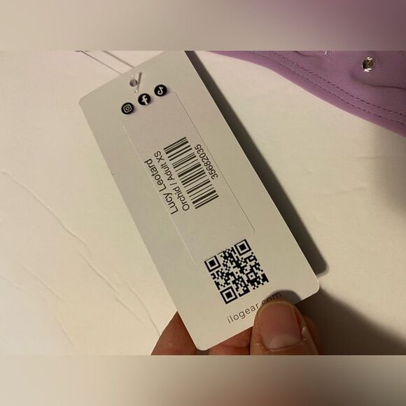 Custom solo custom dance costume leotard orchid lavender rhinestone AXS adul NEW - Picture 12 of 12